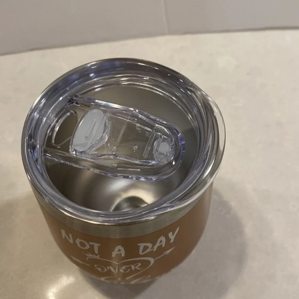 Not a Day Over Fabulous! 4 Pcs Insulated Stainless Steel Tumbler Lid Straw Brush